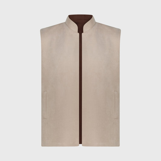 Cream Beige x Chestnut Brown