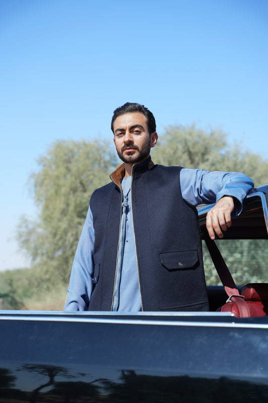 Midnight Navy x Camel Brown